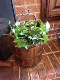 Wooden bucket makes a terrific planter!