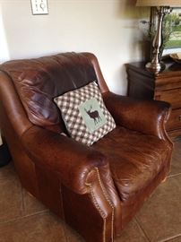 Loved leather chair