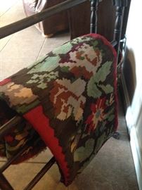 56 inch x 86 inch rug; quilt rack