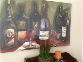 Wine bottle art