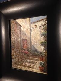 Tuscan style framed art