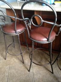 Two of the four stools that go with the pub table