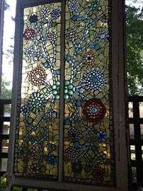 Framed stain glass  art