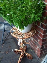 Rustic plant stand