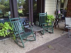 Matching rocking chairs for the  patio