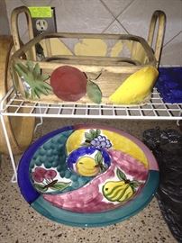 Colorful serving pieces