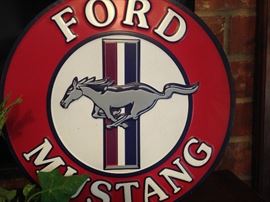 Ford Mustang sign
