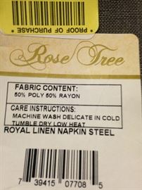 Royal linen napkin "Steel"