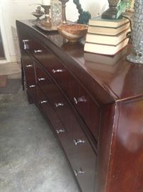 Curved front buffet/dresser