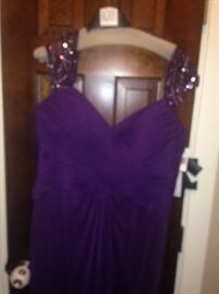 Purple evening gown