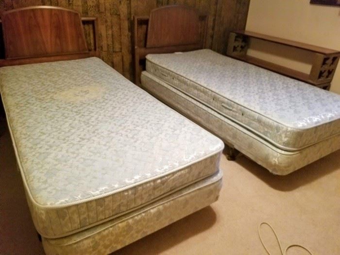 Twin Beds with Headboards (Part of the Bedroom Set) (Available for Pre-sale)