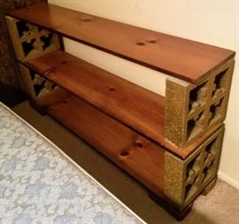 Block and Wood Shelf