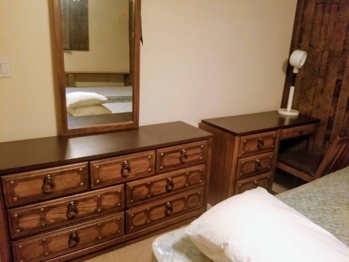 Dresser, Mirror, Desk and Chair (Part of the Bedroom Set) (Available for Pre-sale)