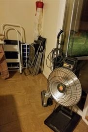 Heater, Vacuum, Folding Chairs and Stepping Stools