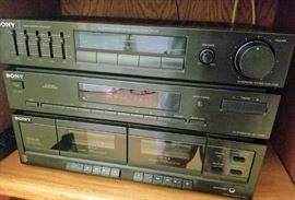 Sony Hst-211 Stereo Component System Receiver Amplifier Tuner Cassette Read