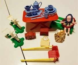 Vintage Dollhouse Furniture Made in the USA - 