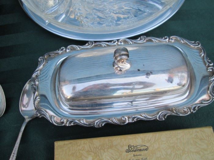 Silver plated elegant serving pieces
