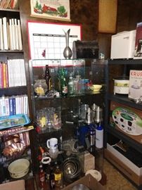 Kitchen: Glasses, Vintage Pop Bottles, Old Lunch Box & Other Stuff