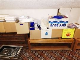 Up 2nd Bedroom Right: Coffee Table, Elvis Presley Collector Plates