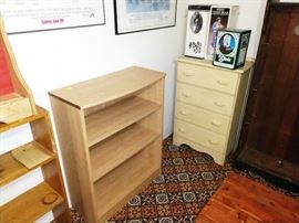 Up 2nd Bedroom Right: Small Dresser, Shelf Unit