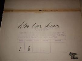 Up 1st Bedroom Right: Back of Viva Las Vegas Movie Poster