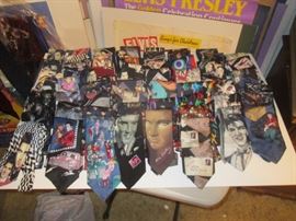 Up 1st Bedroom Right: 60 Elvis Ties