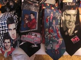 Up 1st Bedroom Right: 60 Elvis Ties