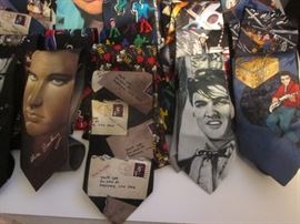 Up 1st Bedroom Right: 60 Elvis Ties