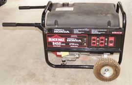 Black Max 8450 Generator Powered by 13 H.P. HONDA ...