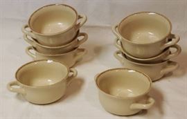 Lot of 8 Awesome 2 Handled Soup Bowls No chips