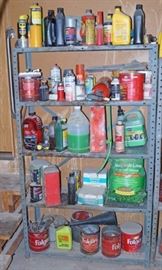 Metal Shelf and Contents All Contents Included