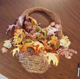 Neat Woven Wicker Decorative Basket that hangs aga