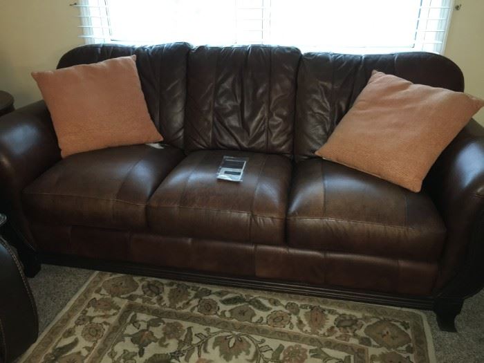 leather sofa