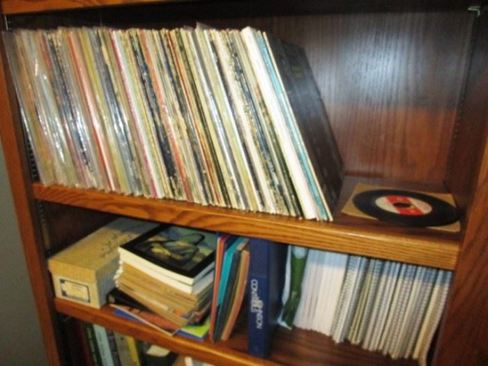Vintage records, books
