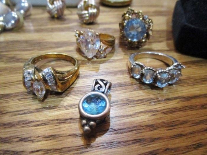 Large assortment of quality costume & sterling silver jewelry