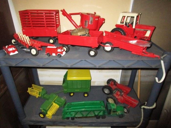 Vintage metal farm toys