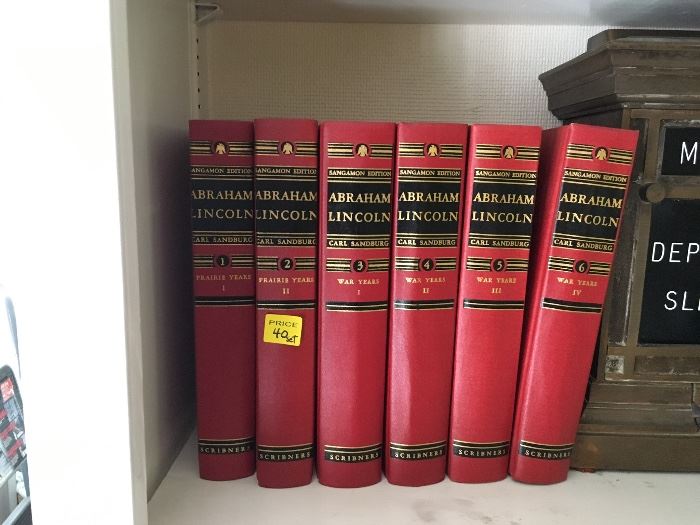 Set of Abraham Lincoln Books written by Carl Sandburg