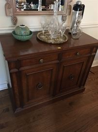 Henredon Buffet/Bar with drop-leaves on either end for serving