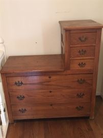 Oak Dresser with lots of storage space - add your own mirror