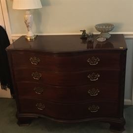 4-drawer Bowfront Dresser made by Baker