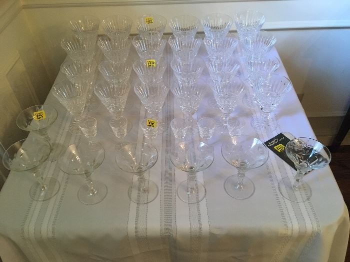 Large selection of Waterford Crystal (Tramore pattern) Glasses
