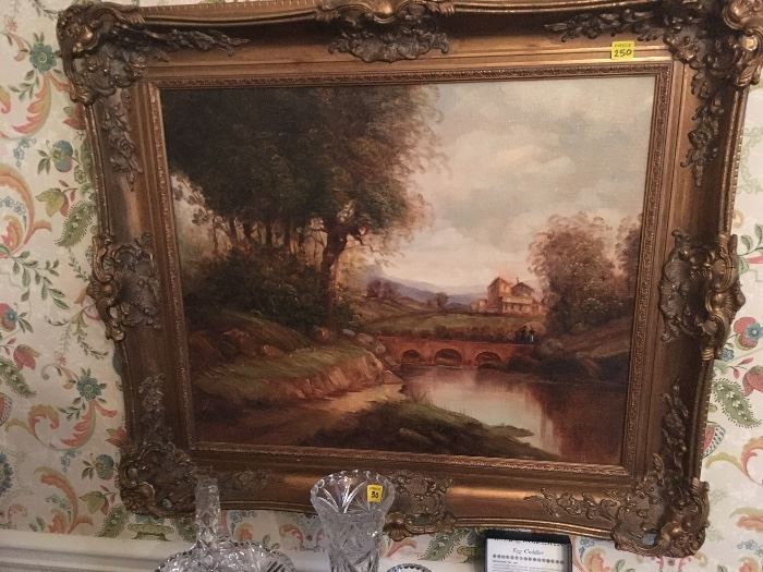 Original Oil Painting by a Romanian artist in an ornate gold frame