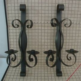 Wrought Iron Wall Candle Sconces