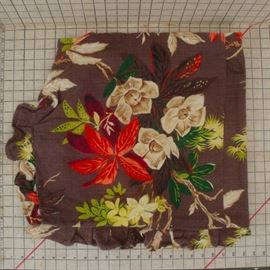 Floral Barkcloth Fabric