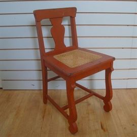 Painted Chair with Cane Seat