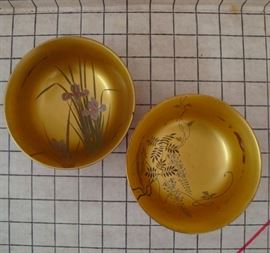 Pair Chinoiserie Bowls