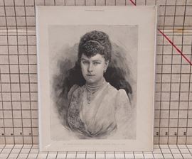 Engraving of Princess Victoria 