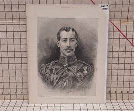 Engraving of Albert, husband of Queen Victoria