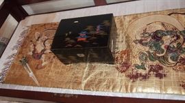 Oriental Fabric, Jewelry Box and hair decor