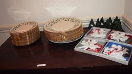 Lenox Christmas China (dinner and bread and butter plates)